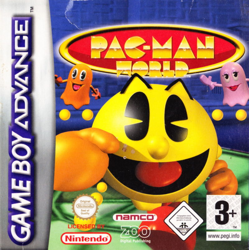 Front cover of Pac-Man World for Game Boy Advance