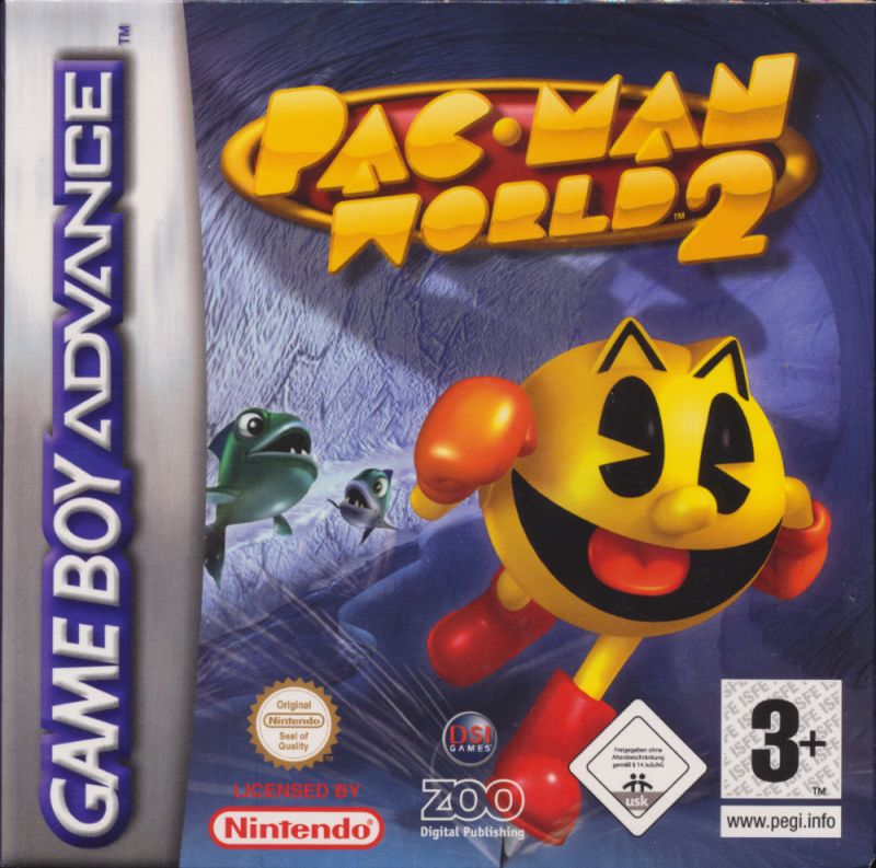 Front cover of Pac-Man World 2 for Game Boy Advance