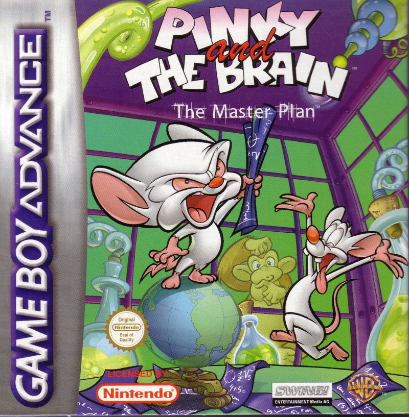 Front cover of Pinky and The Brain: The Master Plan for Game Boy Advance